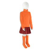 Velma Kinder Mädchen Cosplay Kostüm Outfits Halloween Karneval Anzug